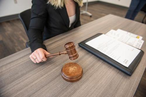 Student with a gavel.